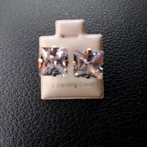 COPY - 925 Fine Solid Stamped Sterling Silver 10mn Genuine CZ Stubs New